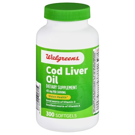 Walgreens Cod Liver Oil 415 mg Softgels