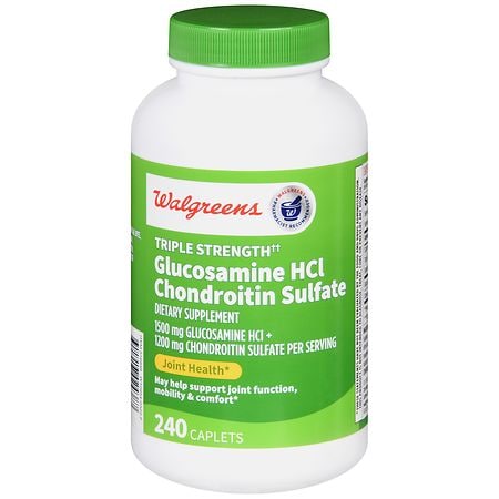 Walgreens Glucosamine HCl Chondroitin Sulfate Caplets Triple Strength