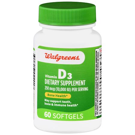 Walgreens Vitamin D3 250 mcg Softgels
