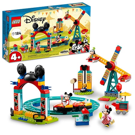 Lego Disney Mickey, Minnie and Goofy's Fairground Fun 10778 184 piece LEGO Building Set Multi-color