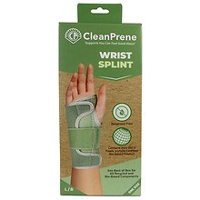 Cleanprene Wrist Splint Green One Size Walgreens