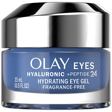 Olay Eyes Hyaluronic + Peptide 24 Gel Eye Cream, Fragrance-Free