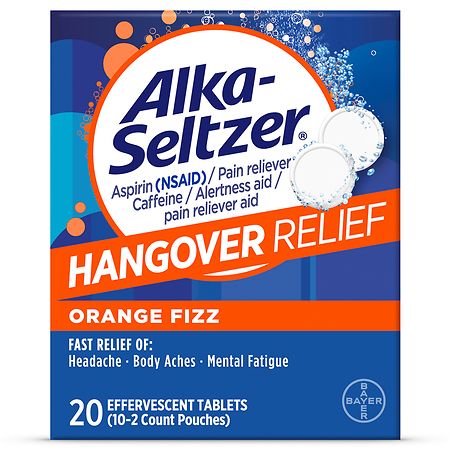 Alka-Seltzer Effervescent Tablets Formulated for Fast Relief of Headaches