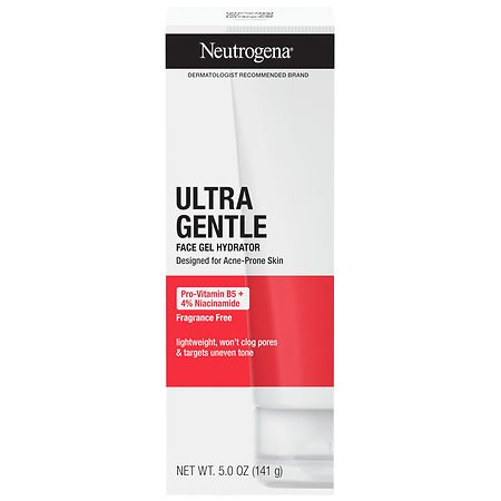 Neutrogena Ultra Gentle Face Gel Hydrator, Pro-Vitamin B5 + 4% Niacinamide