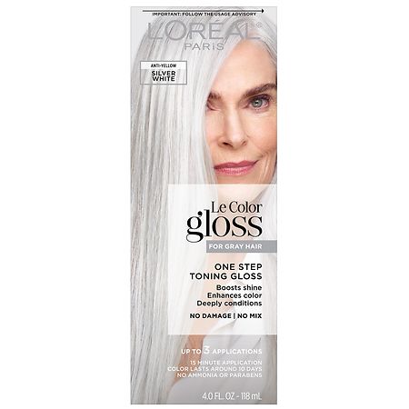 L'Oreal Paris Le Color Gloss Le Color Gloss One Step In-Shower Toning Gloss Silver White