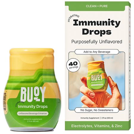 Buoy Unsweetened Hydrating Immunity Drops Unflavored