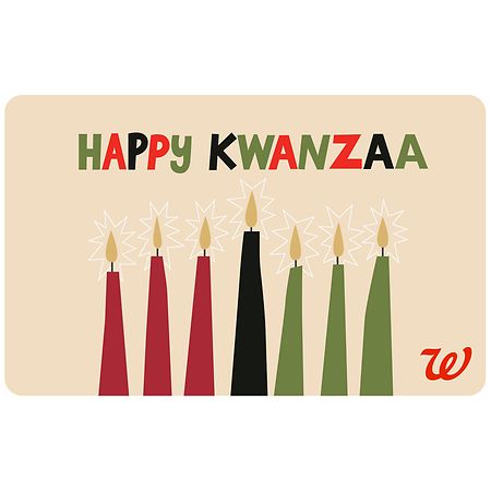 Walgreens Kwanzaa Gift Card