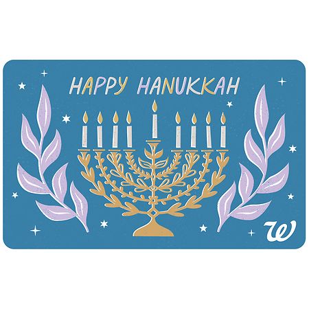 Walgreens Hanukkah Gift Card