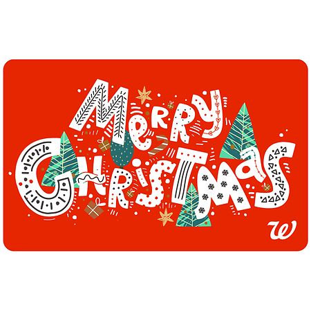 Walgreens Merry Christmas Gift Card