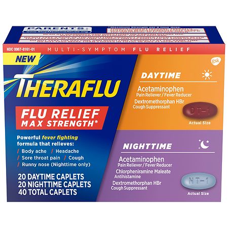 TheraFlu Max Strength Daytime and Nighttime Flu Medicine