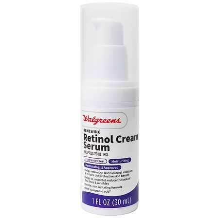 Walgreens Renewing Retinol Cream Serum Fragrance Free, 1oz