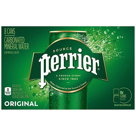 Perrier Carbonated Mineral Water Unflavored