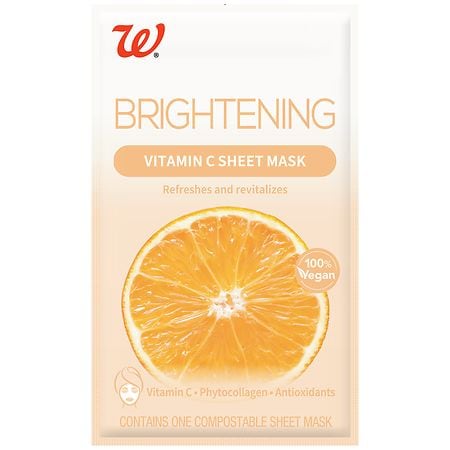 Walgreens Brightening Sheet Mask, Vitamin C