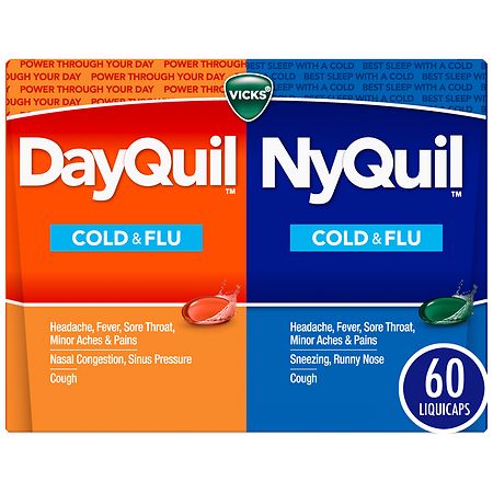 Vicks DayQuil & NyQuil Cold & Flu LiquiCap Medicine