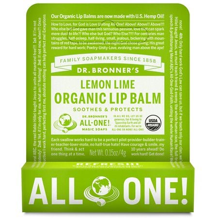 Dr. Bronner's Lip Balm Lemon Lime