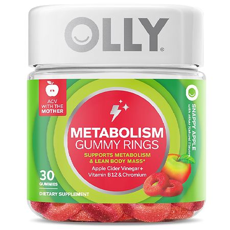 OLLY Metabolism Gummy Rings Apple