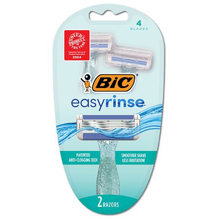 BIC Anti-Clogging Women's Disposable Razors, Smooth Shave, 4 Blades