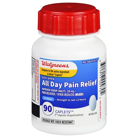Walgreens Easy Open All Day Pain Relief Caplets