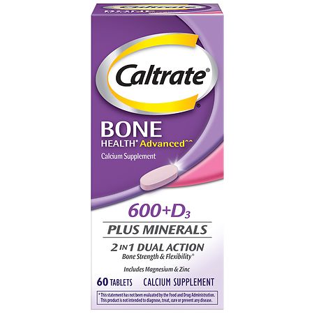 Caltrate Calcium Vitamin D and Mineral Supplement Tablets
