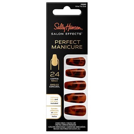 Sally Hansen Salon Effects Perfect Manicure Coffin Nails What The Shell