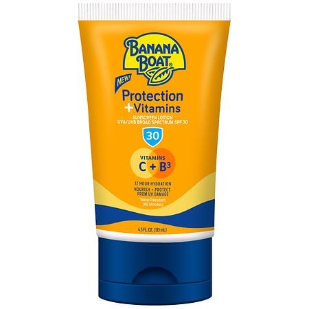Banana Boat Protection + Vitamins Sunscreen Lotion, SPF 30