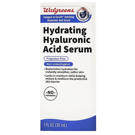 Walgreens Hydrating Hyaluronic Acid Serum Fragrance Free