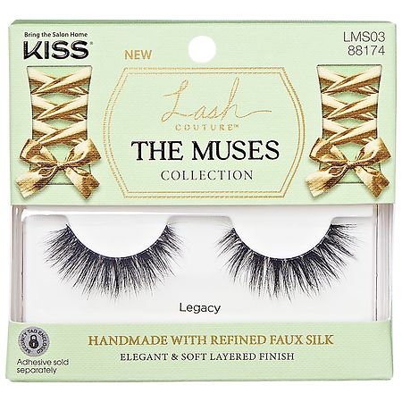 Kiss Lash Couture The Muses Collection False Eyelashes, Style Legacy Black