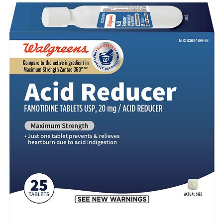 Walgreens Acid Reducer Tablets Maximum Strength
