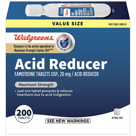 Walgreens Acid Reducer Tablets Maximum Strength