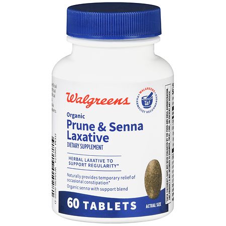Walgreens Organic Prune & Senna Laxative Tablets