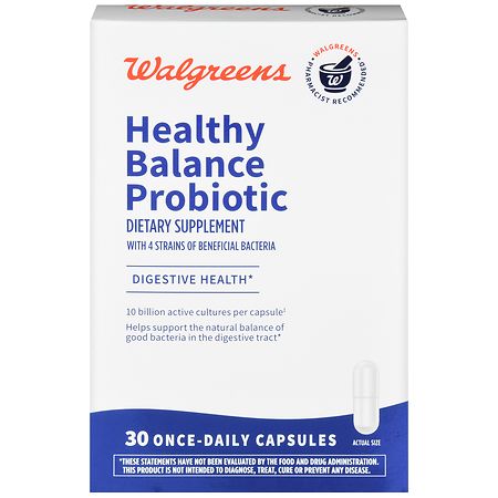 Walgreens Healthy Balance Probiotic Once-Daily Capsules