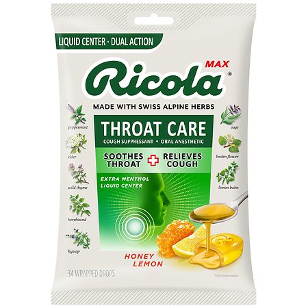 Ricola MAX Throat Care Honey Lemon, Family