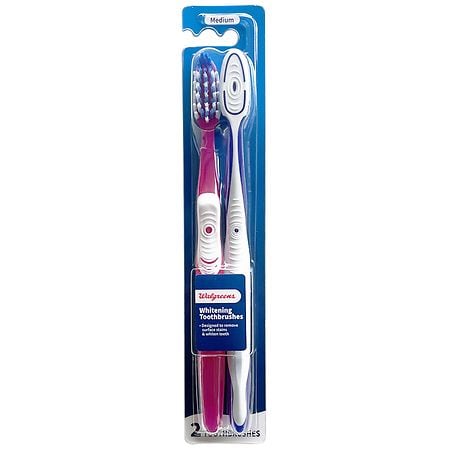 Walgreens Whitening Toothbrushes Medium