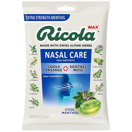 Ricola Max Nasal Care Drops Cool Menthol