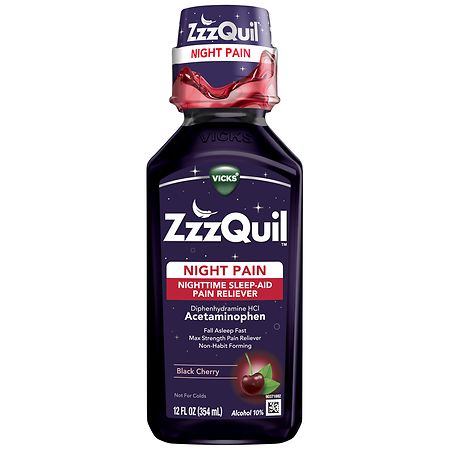 ZzzQuil Nighttime Pain Relief Sleep Aid Liquid