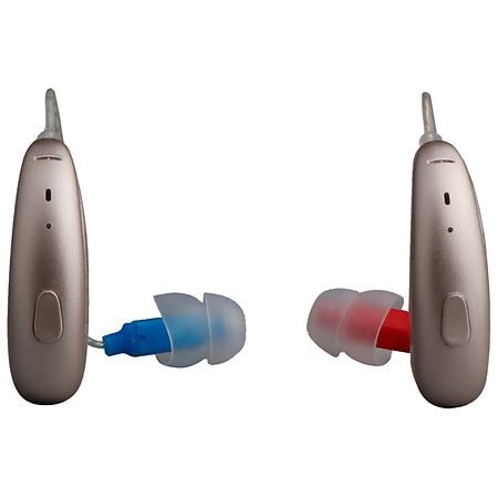 Hearing Assist Eaze RIC Rechargeable Hearing Aid Kit Pair Champagne