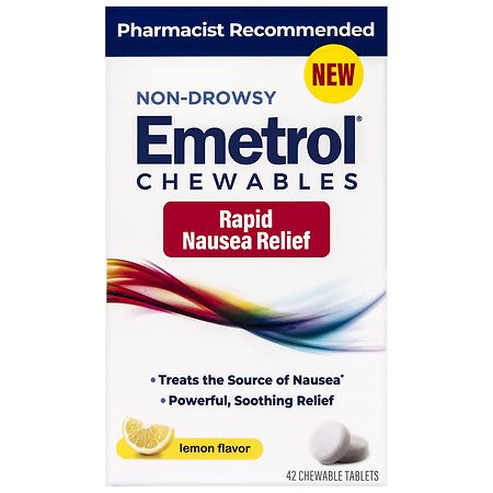 Emetrol Non Drowsy Chewables for Rapid Nausea Relief
