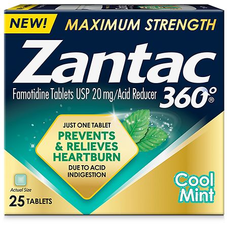 Zantac Maximum Strength Heartburn Prevention & Relief Cool Mint
