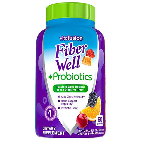 Vitafusion Fiber Well + Probiotics Gummies for Adults