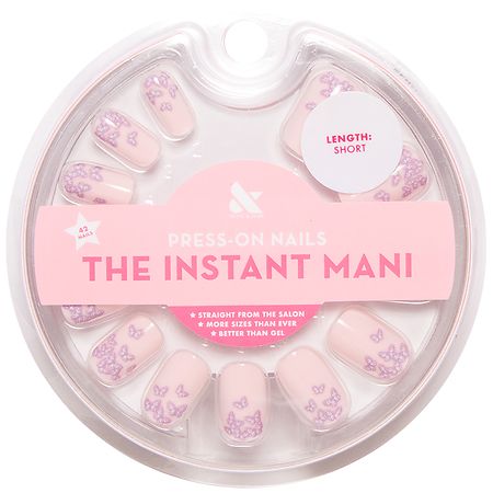 Olive & June The Instant Mani Press-On Nails Squoval Short Butterfly Ombre