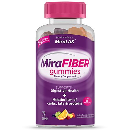 Mirafiber Gummies, 8 g Prebiotic Fiber, Metabolism Support, Gut Health