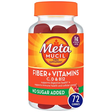 Metamucil Fiber Plus Vitamins C, D & B12 Gummies Citrus Berry