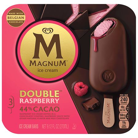 Magnum Ice Cream Bars Double Raspberry, 9.12 oz