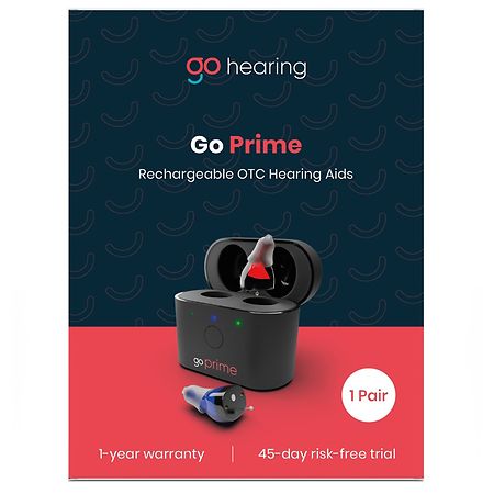 Go Hearing Go Prime In-the-Ear OTC Hearing Aid Black