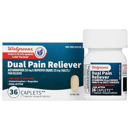 Walgreens Dual Pain Reliever Caplets