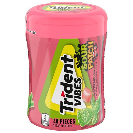 Trident Vibes Sugar Free Gum Sour Patch Kids Watermelon