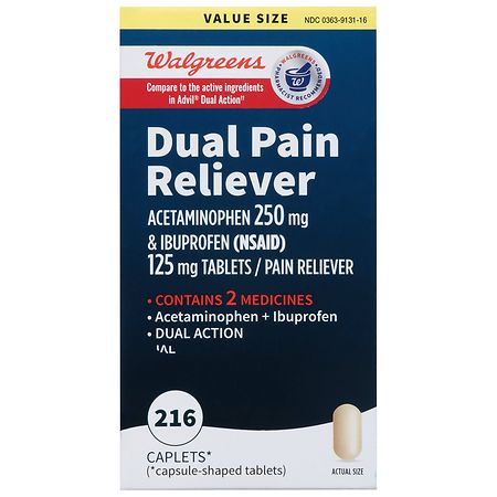 Walgreens Ibuprofen Dual Pain Reliever