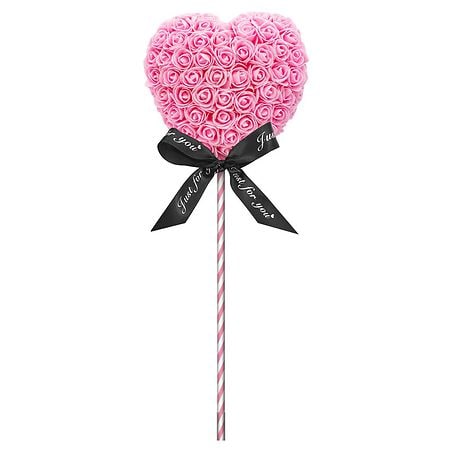 Always and Forever Heart Lollipop Pink
