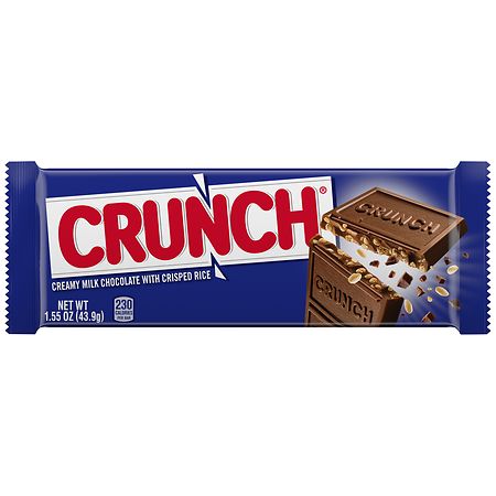 Crunch Full Size Candy Bar Milk Chocolate and Crisped Rice
