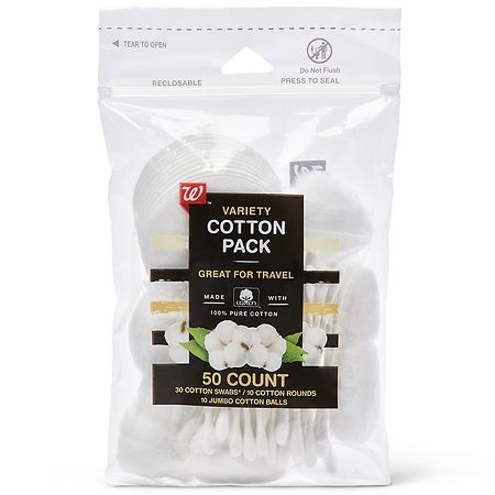 Walgreens Variety Cotton Pack, Perfect For Travel